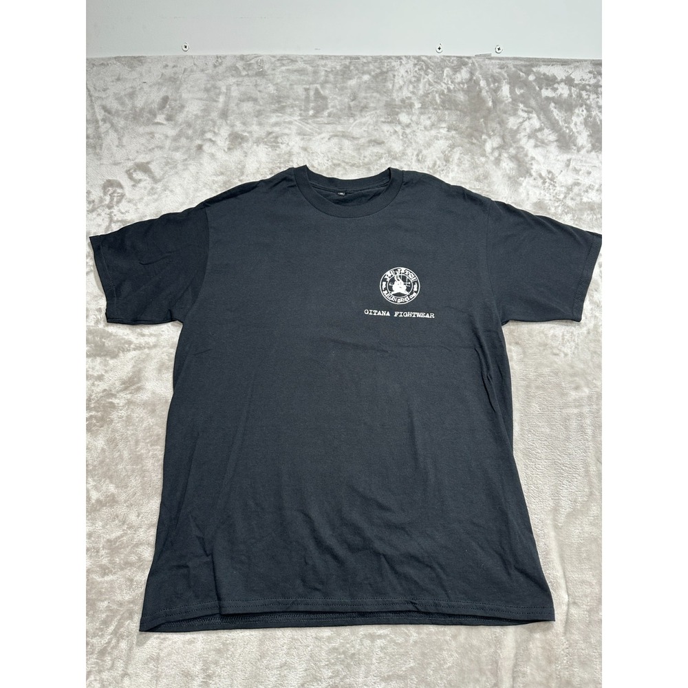Jiu Jitsu T-Shirt Mens Size Medium Black BJJ Short Sleeve‎ Gitana Fightwear NWOT